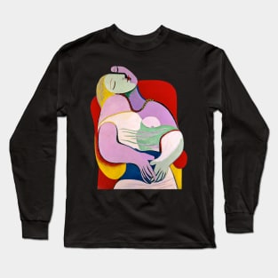 Le Rêve ( "The Dream") - Pablo Picasso (Transparent background) Long Sleeve T-Shirt